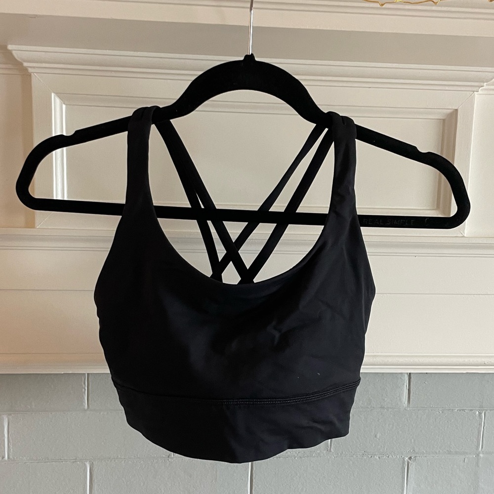 lululemon Energy Longline Bra BLK 6